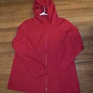 UNIQLO red weatherproof jacket